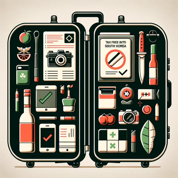 잘 정돈된 여행 가방